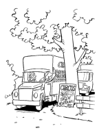 A coloring page of bassie and adriaan